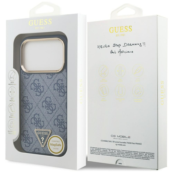 Puzdro Guess 4G Triangle Logo MagSafe pre iPhone 17 Pro