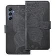 Klapkové puzdro pre Samsung Galaxy M34 5G, Butterfly, čierne