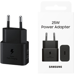 Sieťová nabíjačka Samsung EP-T2510NBEGEU 25 W USB-C (čierna)