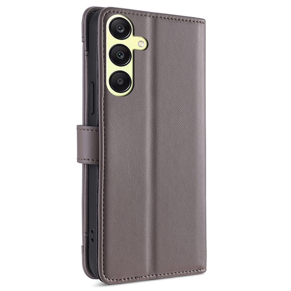 Klapkové puzdro pre Samsung Galaxy A25 5G, Wallet Zipper Pocket, sivé