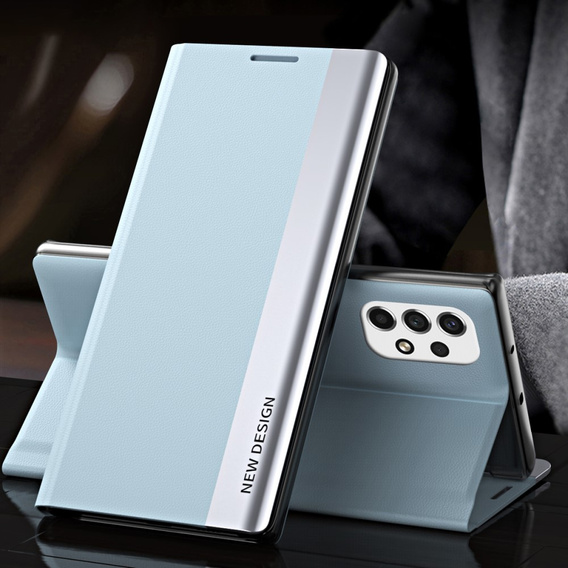 Klapkové puzdro pre Samsung Galaxy A53 5G, Side Magnetic, svetlomodré
