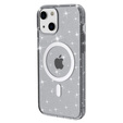 Puzdro pre iPhone 14 Plus, Glittery, pre MagSafe, čierne