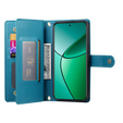 Klapkové puzdro pre Realme 14 Pro 5G, Wallet Zipper Pocket, modré