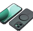 Matné puzdro pre Oppo Reno 14F, pre MagSafe, priesvitné čierne