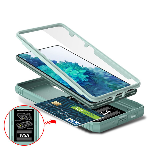 Obal na mobil pre Samsung Galaxy S20 FE, CamShield Slide, zelené