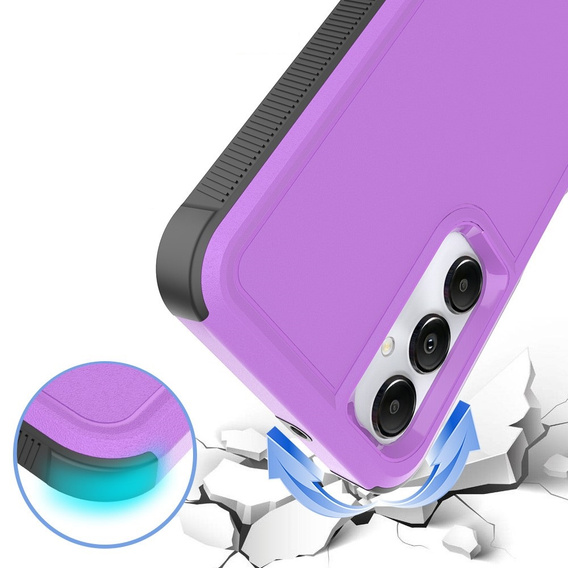 Pancierované puzdro pre Samsung Galaxy A05s 4G, Dual Shockproof, fialové