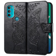 Klapkové puzdro pre Motorola Moto G71 5G, Butterfly, čierne