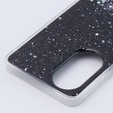 Obal na mobil pre Oppo A58 4G, Glittery, čierne