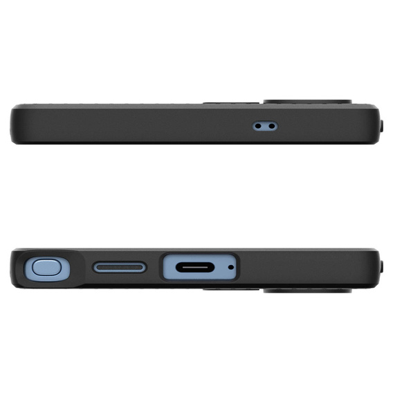 Puzdro Spigen pre Samsung Galaxy S25 Ultra, Liquid Air, čierne + tvrdené sklo 9H