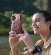 Obrnené puzdro Dexnor so stojanom a spúšťou fotoaparátu, pre MagSafe pre iPhone 17