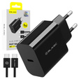 Blavec GaN4 45W USB-C PD/QC sieťová nabíjačka s USB-C - USB-C kábel pre zariadenia s USB-C: smartfóny, tablety a ľahké notebooky