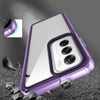Obal na mobil pre Oppo A80, Fusion Hybrid, transparentné / fialové