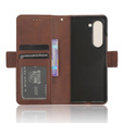 Klapkové puzdro pre Samsung Galaxy Z Fold 5 5G, Card Slot, hnedé