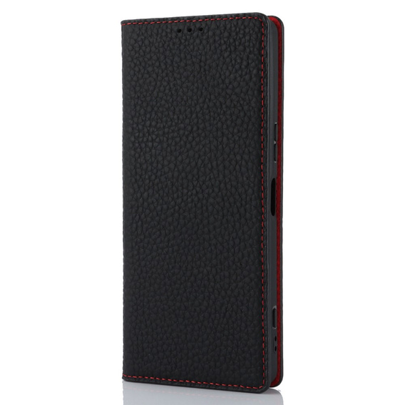 Klapkové puzdro pre Sony Xperia 1 V, Litchi Skin Grain, čierne