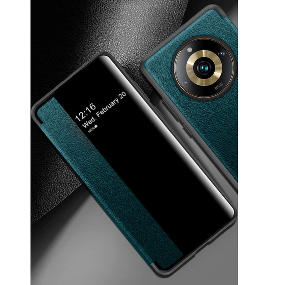 Flipové puzdro pre Realme 11 Pro 5G / 11 Pro+ 5G, Side View, zelený