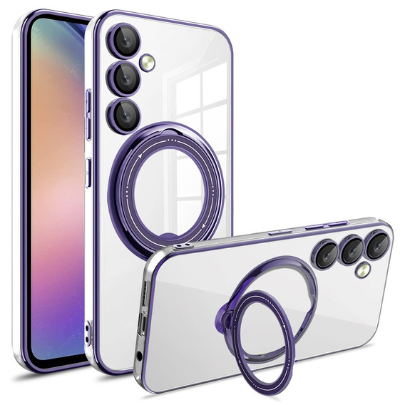 Magnetické puzdro pre Samsung Galaxy A36 5G, pre MagSafe, fialové