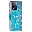 Klapkové puzdro pre OPPO A57 / A57s, Wallet, Sakura, modré