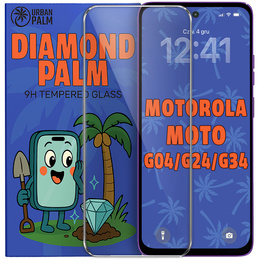 Tvrdené sklo Diamond Palm pre Motorola Moto G04/G24/G34 5G