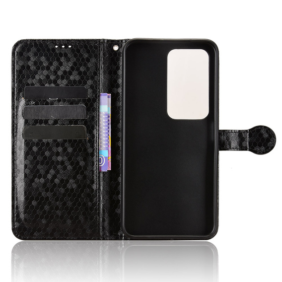 Klapkové puzdro pre Xiaomi Redmi 15 5G / 4G, Wallet Rhombus, čierne