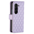Klapkové puzdro pre Samsung Galaxy Z Fold6 5G, Wallet, BINFEN COLOR, fialové