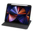 Puzdro pre iPad Pro 11" 2022/2021/2020 (4/3/2 gen.), s priestorom pre stylus, otočné o 360°, čierne