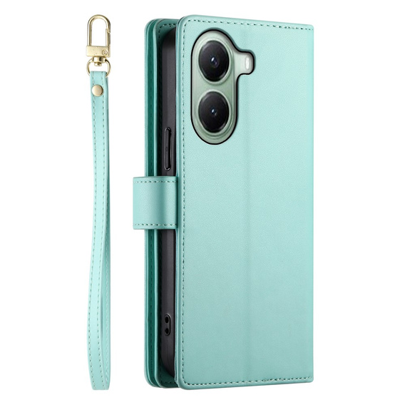 Klapkové puzdro pre Xiaomi Poco X7 Pro 5G, Wallet Zipper Pocket, zelený
