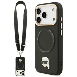 Karl Lagerfeld Big Strap Karl Metal Logo MagSafe puzdro pre iPhone 17 Pro