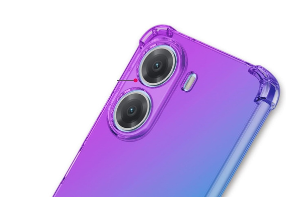 Puzdro pre Xiaomi Poco X7 Pro 5G, Gradient Dropproof, Fialová / modrá