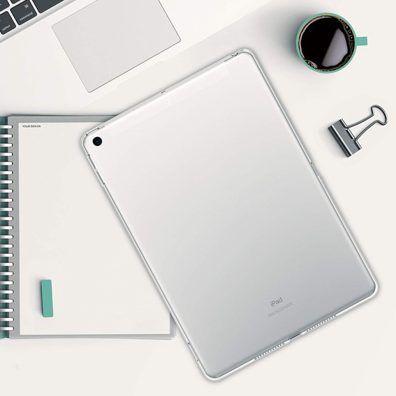 Puzdro pre iPad 10.2" 2021/2020/2019 (9/8/7 gen.), silikónové, priehľadné