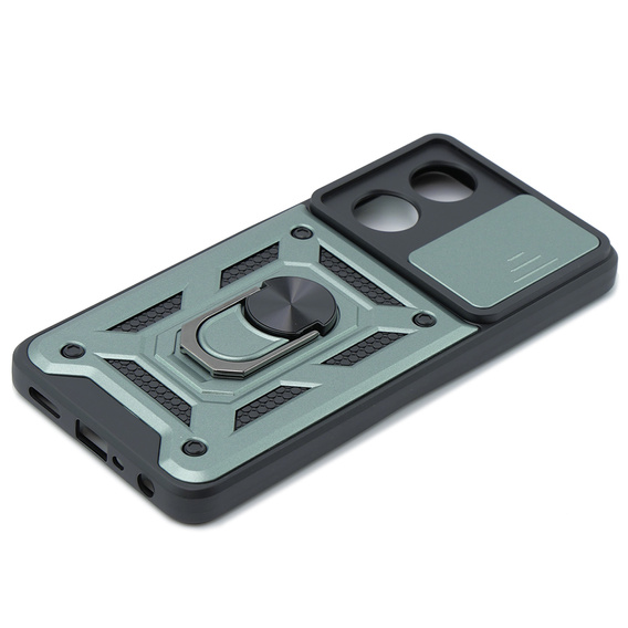 Obal na mobil pre Oppo A38 4G / Oppo A18 4G, CamShield Slide, zelený