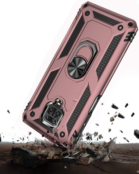 Pancierované obal na mobil pre Xiaomi Redmi Note 9S / 9 Pro, Nox Case Ring, ružové