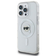 Karl Lagerfeld IML kovové puzdro Karl Head MagSafe pre iPhone 16 Pro Max