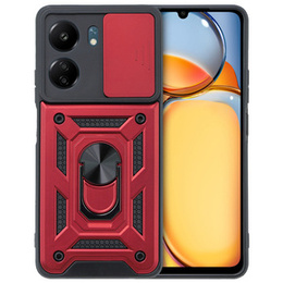 Obal na mobil pre Xiaomi Redmi 13C / Poco C65, CamShield Slide, červené