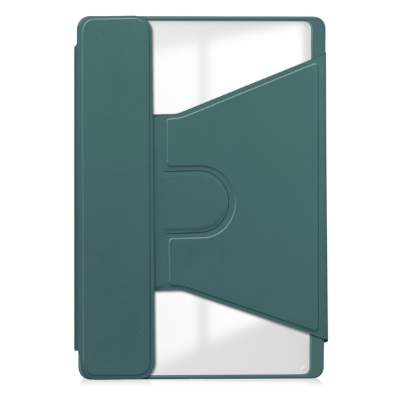 Puzdro s klávesnicou pre Lenovo Tab M11, Rotary 360° Leather, tmavozelené