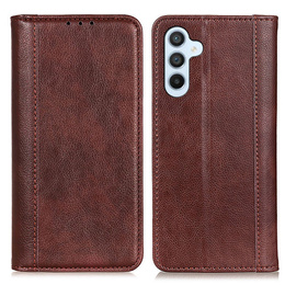 Flipové puzdro pre Samsung Galaxy S25 FE, Split Leather, hnedé