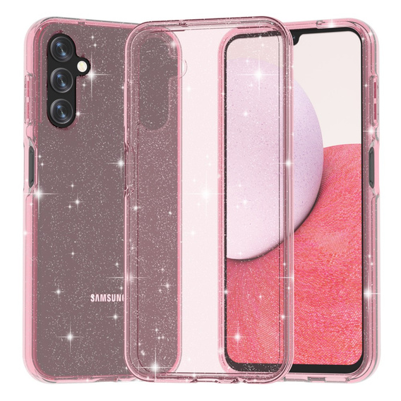 Obal na mobil pre Samsung Galaxy A14 4G/5G, Glittery Powder, ružové