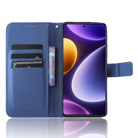 Klapkové puzdro pre Poco F5 5G, Wallet Smart Magnet, modré