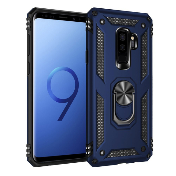 Pancierované obal na mobil pre Samsung Galaxy S9+ Plus, Nox Case Ring, modré