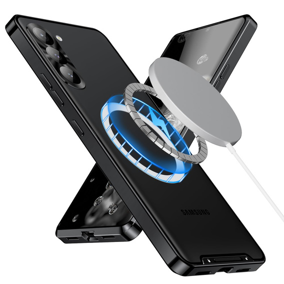 Ochranné puzdro na fotoaparát pre Samsung Galaxy S23 Plus, CamShield MagSafe, transparentné / čierne