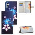 Klapkové puzdro pre Samsung Galaxy M15 5G, Wallet, Blue Flower