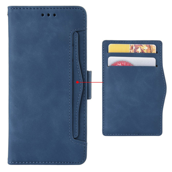 Klapkové puzdro pre Google Pixel 8A, Card Slot, tmavomodré