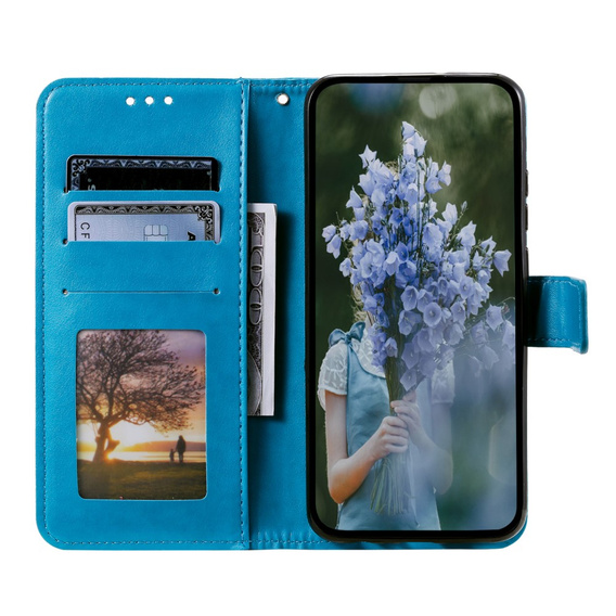 Klapkové puzdro pre Motorola Moto G13 / G23, Mandala Flower, modré