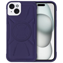 Puzdro pre iPhone 15, ERBORD Armor Mag, fialové
