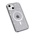 Puzdro pre iPhone 14 Plus, Glittery, pre MagSafe, čierne