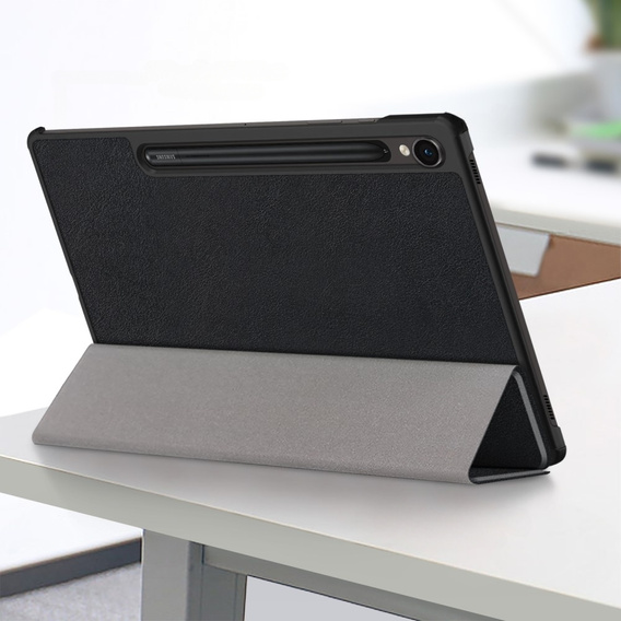 Puzdro pre Samsung Galaxy Tab S9, Smartcase s priestorom pre stylus, čierne