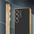 Puzdro pre Samsung Galaxy S25 Ultra, GKK Leather, carbon čierne