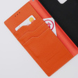 Kožené puzdro pre Samsung Galaxy S20 Ultra, ERBORD Grain Leather, oranžové