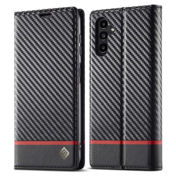 Flipové puzdro pre Samsung Galaxy S25, Carbon LC.IMEEKE, čierne