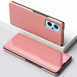 Obal na mobil pre Realme 9i / Oppo A96, Clear View, ružové rose gold