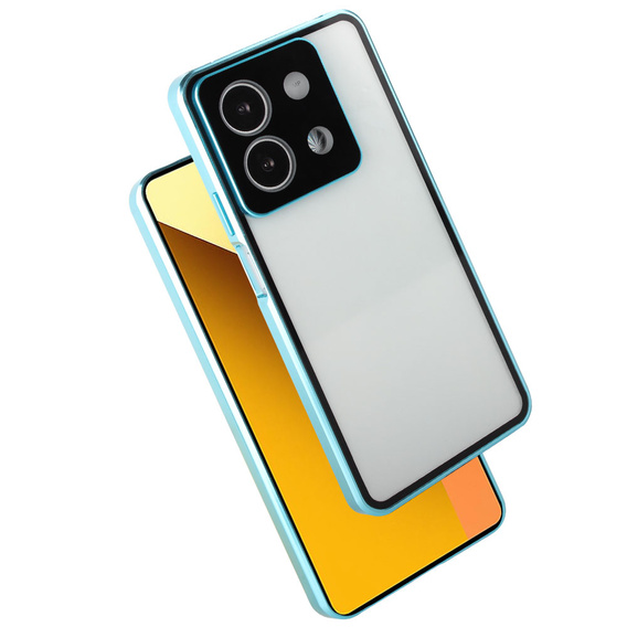 Puzdro pre Xiaomi Redmi Note 13 5G, Magnetic Dual Glass, modré